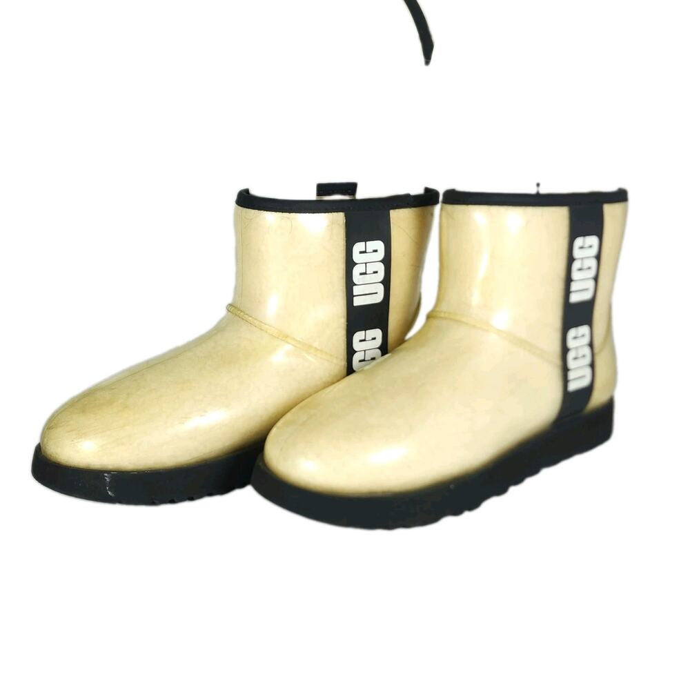 UGG Classic Clear Women's US 9? Natural/Beige Waterproof Mini Ankle Boots
